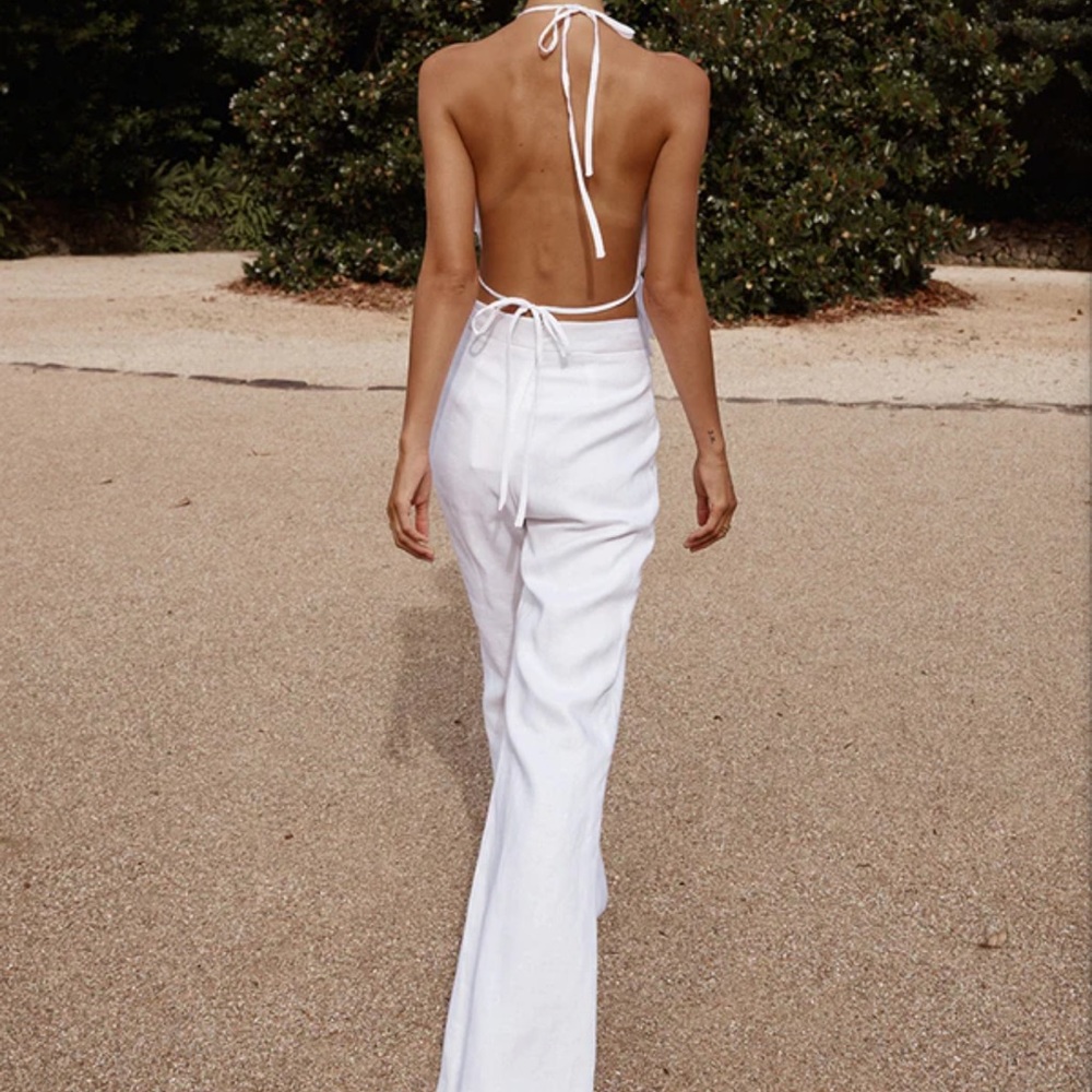 DISSH flare linen pants